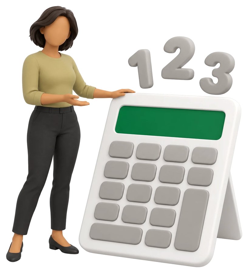 Numbers and a calculator