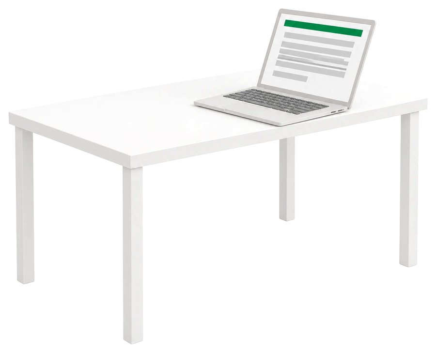 A report open on a laptop
